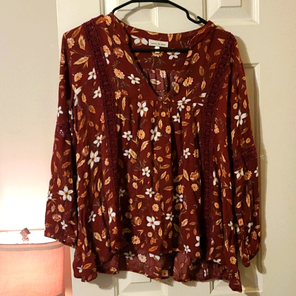Maroon Top Size M